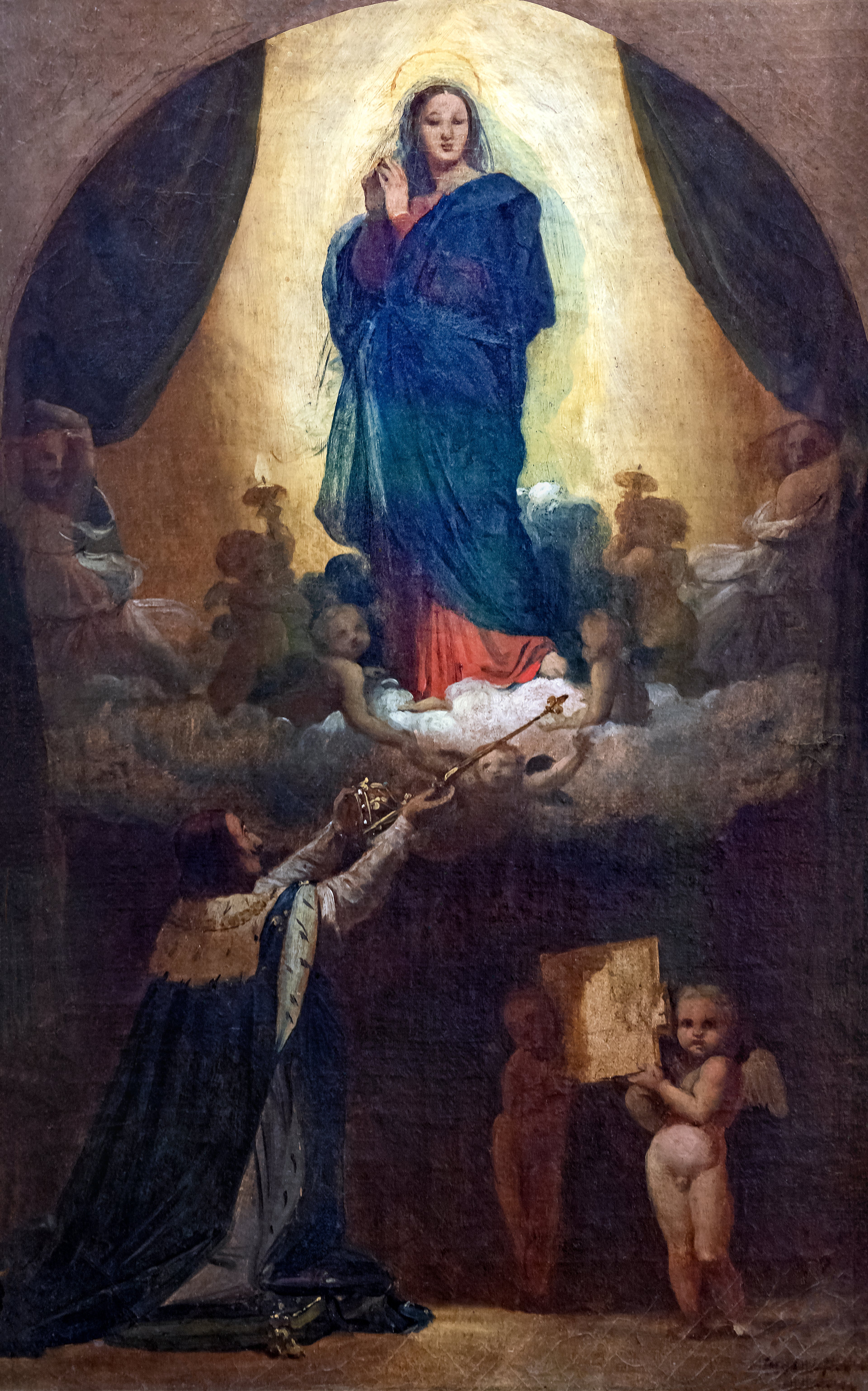 Louis XIII'in Yemininin İlk Düşüncesi - Jean-Auguste-Dominique Ingres