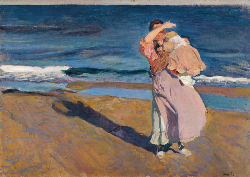 Oğlu ile Balıkçı - Joaquín Sorolla