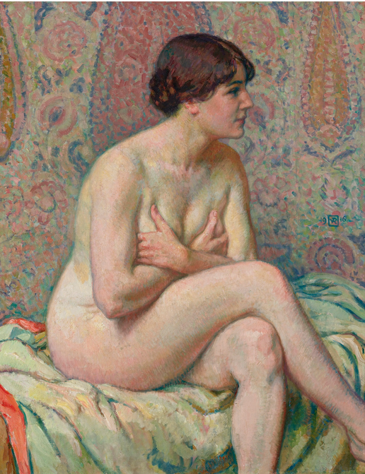 Nu Assis (Maude) - Théo van Rysselberghe