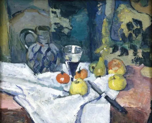 Çömlek testiği ile Natürmort - Paul Cézanne
