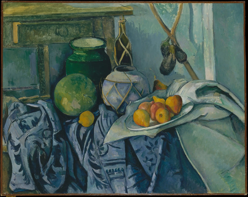 Patlıcanlı Natürmort - Paul Cézanne