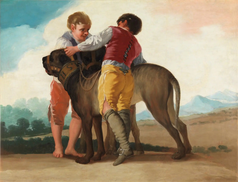 Köpekli Çocuklar - Francisco de Goya