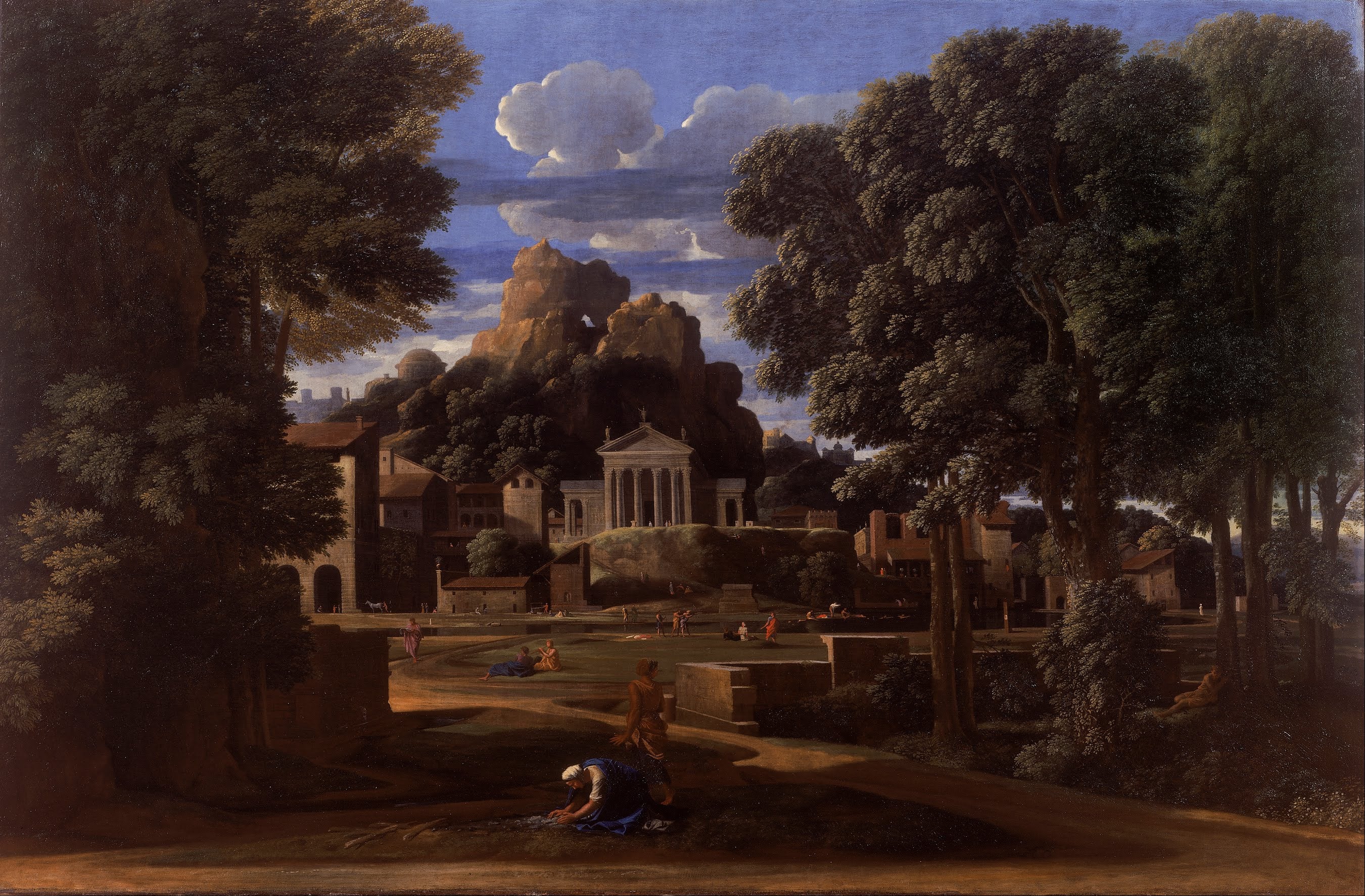 Paysage avec les cendres de Phocion - Nicolas Poussin