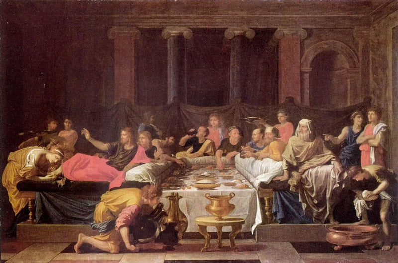 İçtenlikle Günah Çıkarması veya Simon'da Yemek - Nicolas Poussin