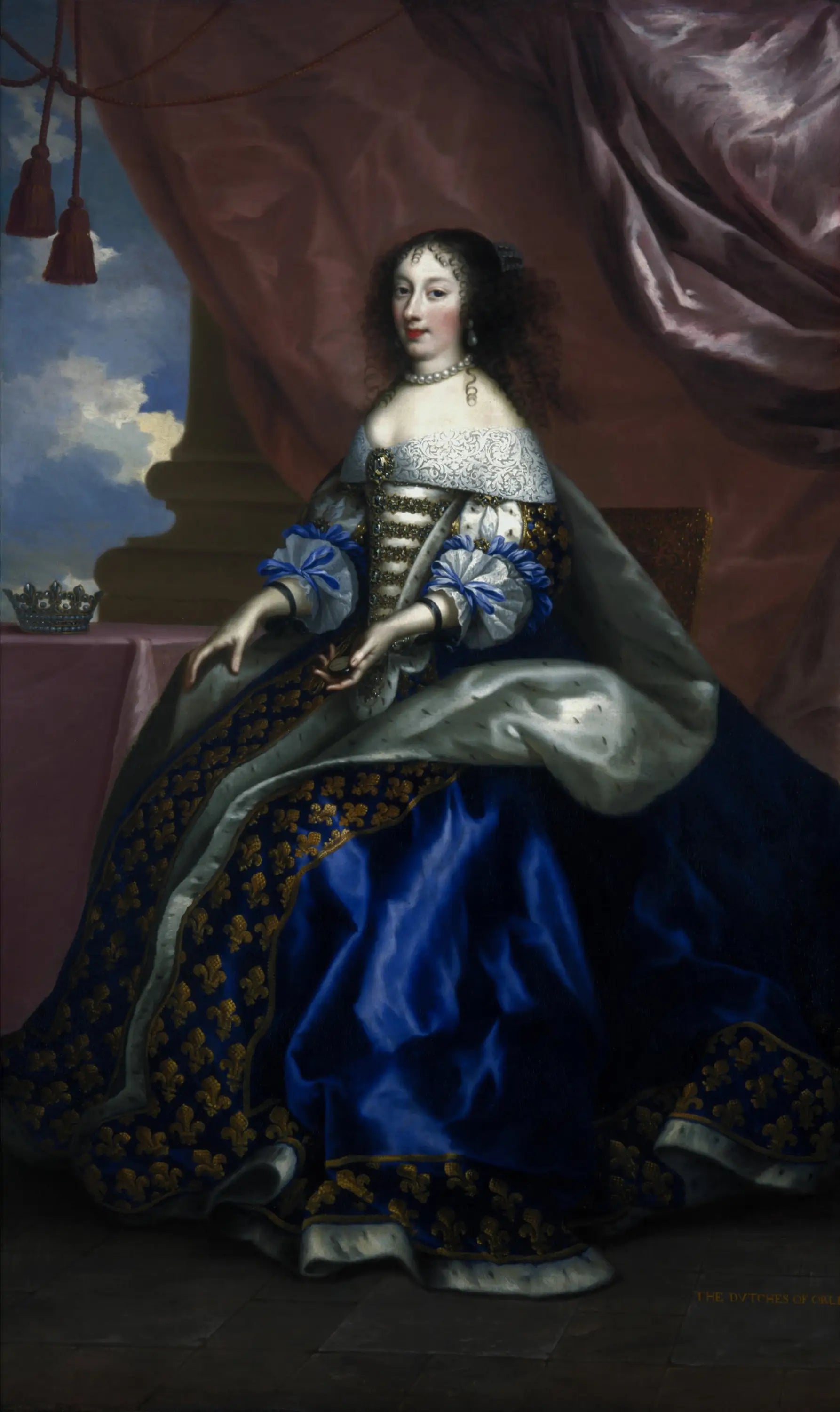 Henriette Anne duchesse d’Orléans 1644 - 1670. Cinquième fille de Charles Ier - Jean Nocret - Alpha Reproduction