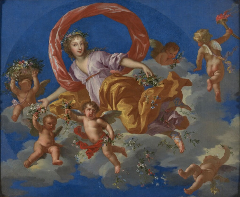 Portrait historié d'Henriette d'Angleterre, duchesse d'Orléans (1644-1670) - Jean Nocret