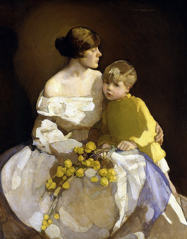 Petit Frère, Norah Neilson Gray, 1920, peinture à l’huile