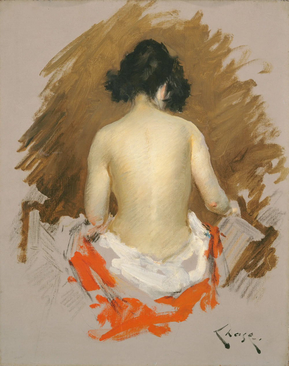 Nu - William Merritt Chase - Alpha Reproduction