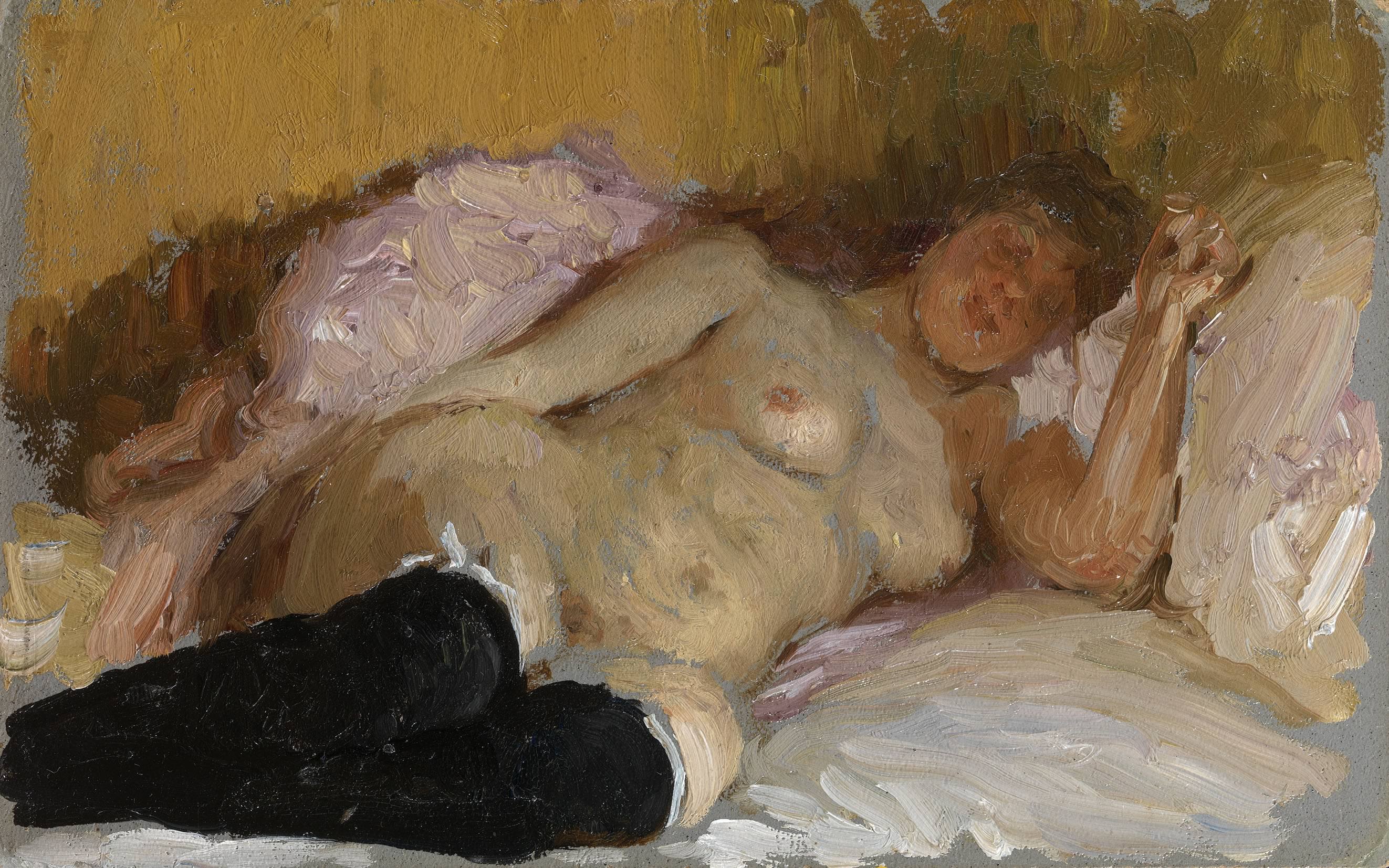 La femme de l'artiste Natalia Nordman endormie - Ilya Repin