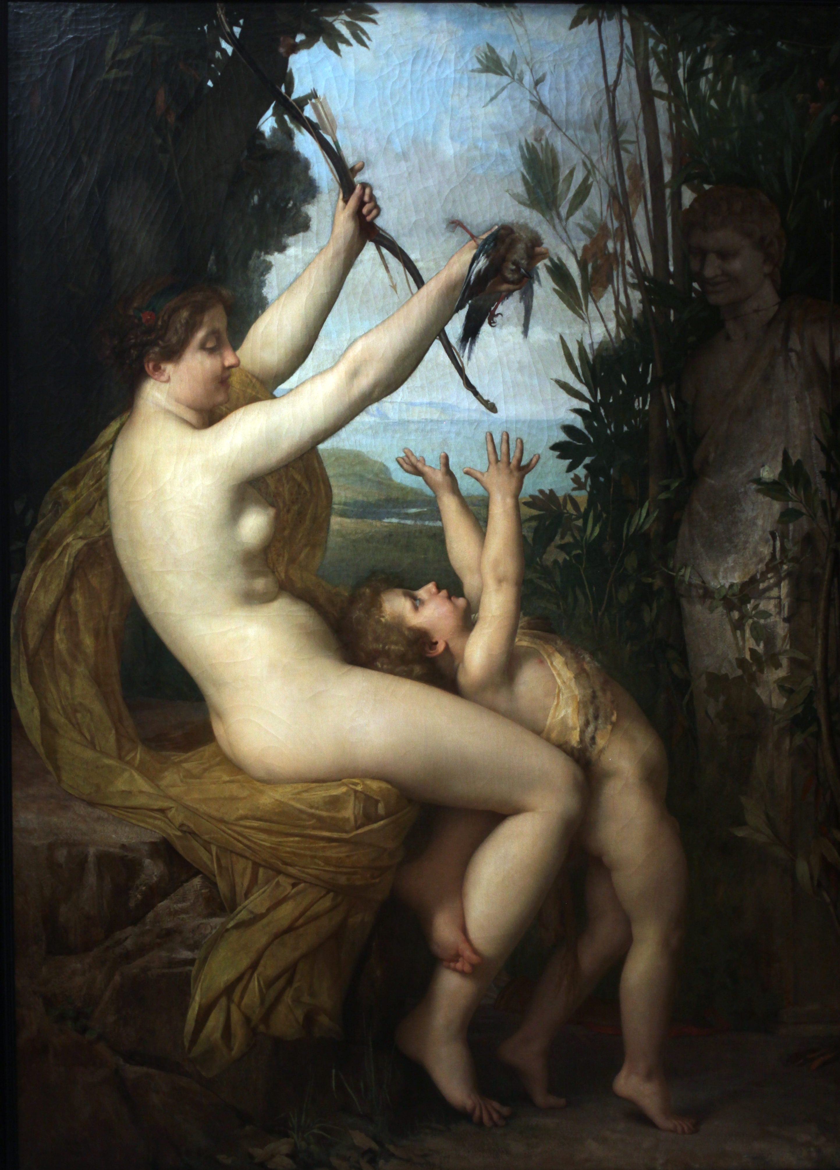 Nymphe et Bacchus - Jules Lefebvre