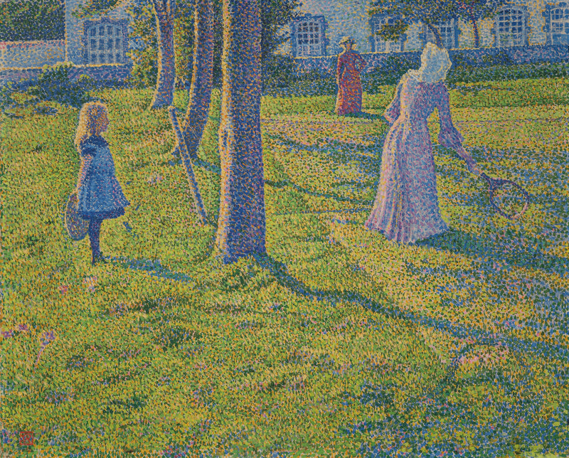 Thuin'da veya tenis festivali - Théodore van Rysselberghe