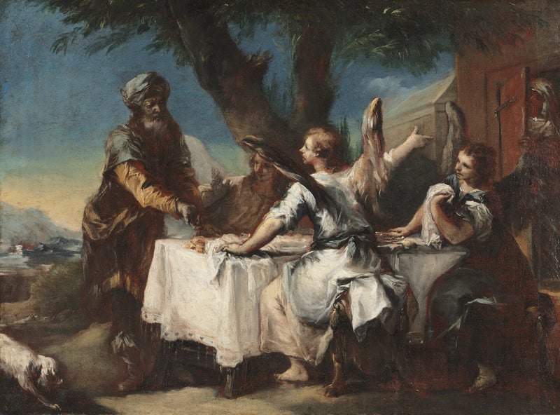 İbrahim Üç Meleği Karşılıyor - Francesco Guardi