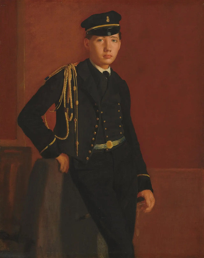 Kadet üniforması giymiş Achille De Gas - Edgar Degas