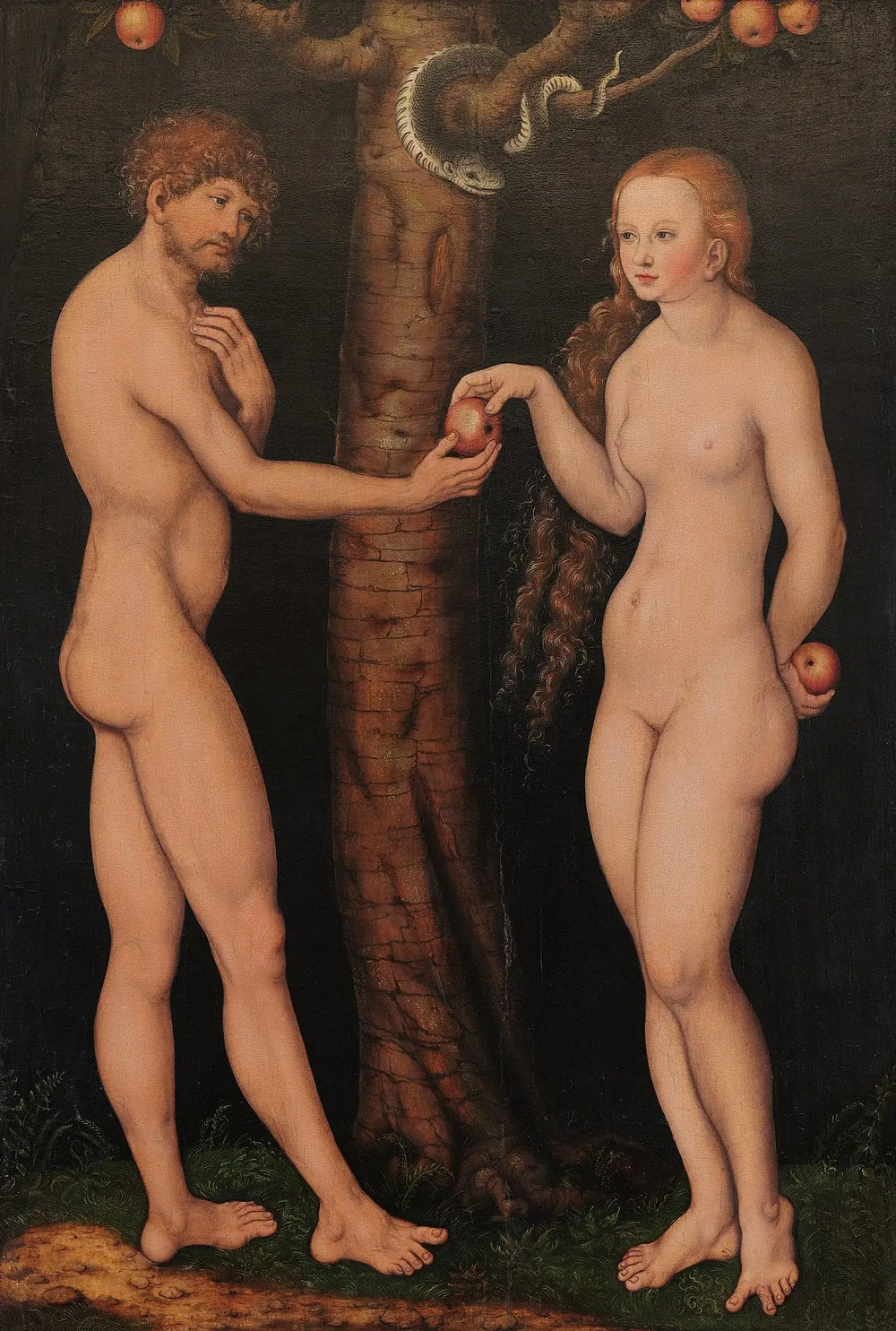 Adam et Ève - Lucas Cranach the Elder - Alpha Reproduction