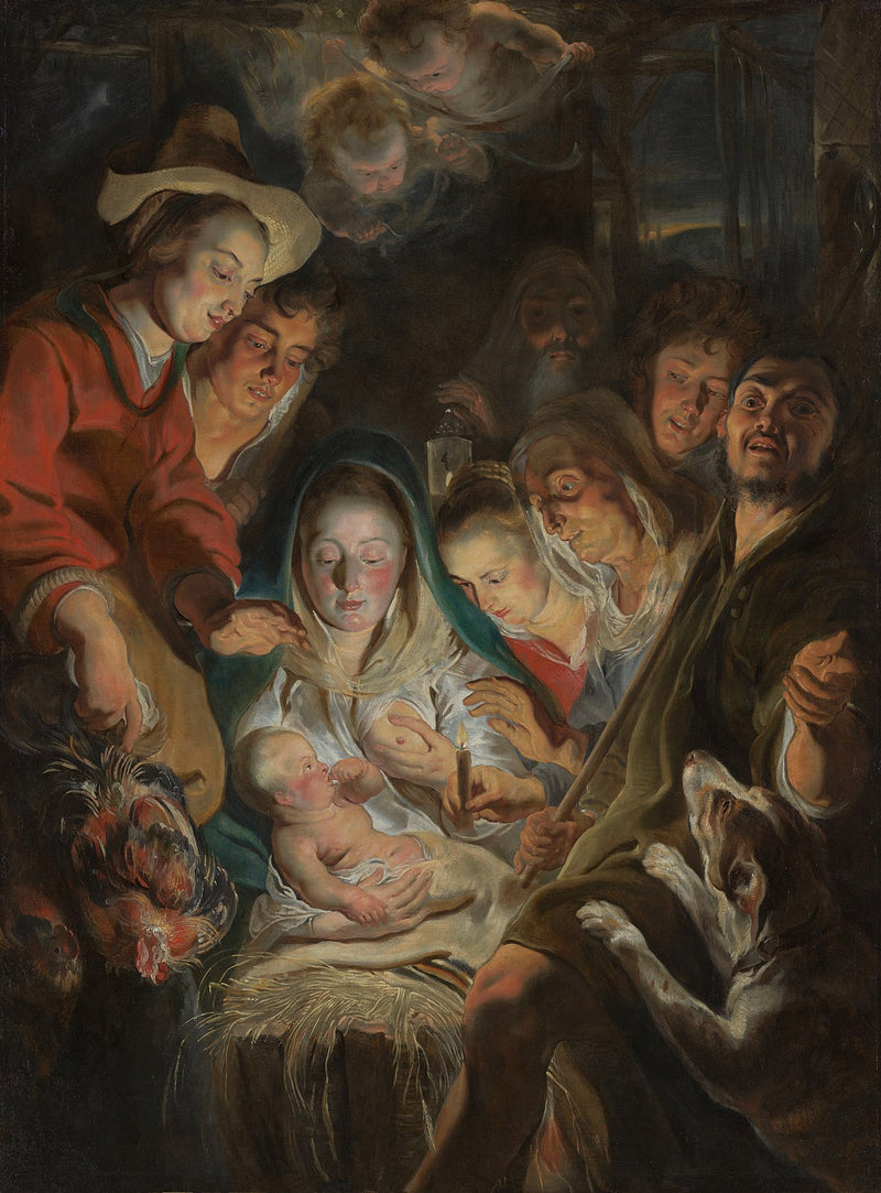Adoration des bergers - Jacob Jordaens