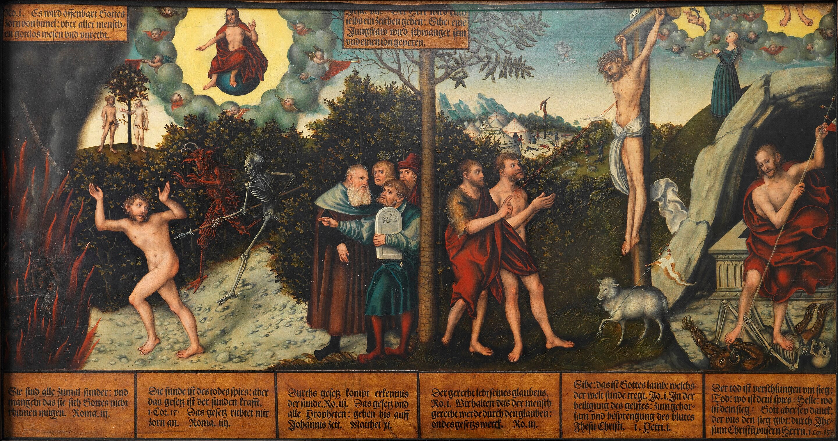 Allégorie de la loi et de la grâce - Lucas Cranach the Elder