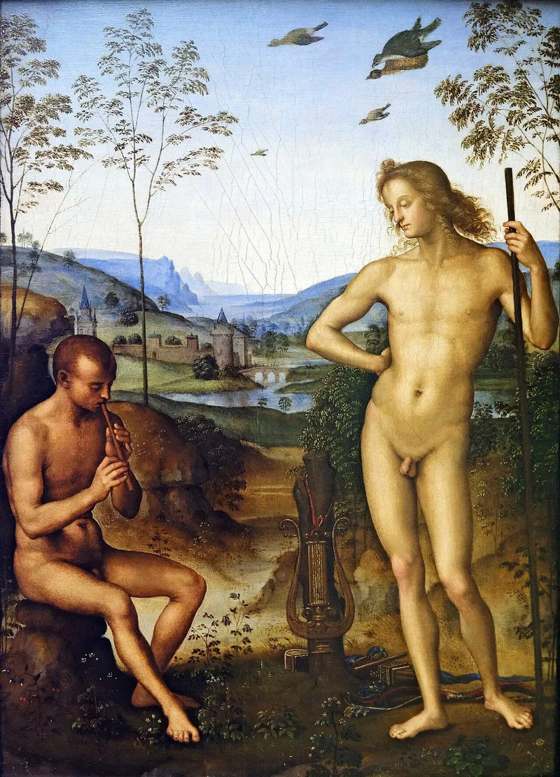 Apollon ve Daphnis - Pietro Perugino