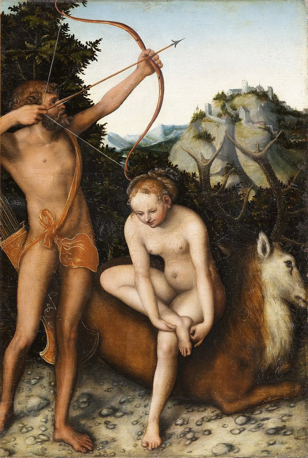 Apollon et Diane - Lucas Cranach the Elder - Alpha Reproduction