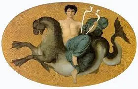 Arion bir deniz canavarı üzerinde - Bouguereau
