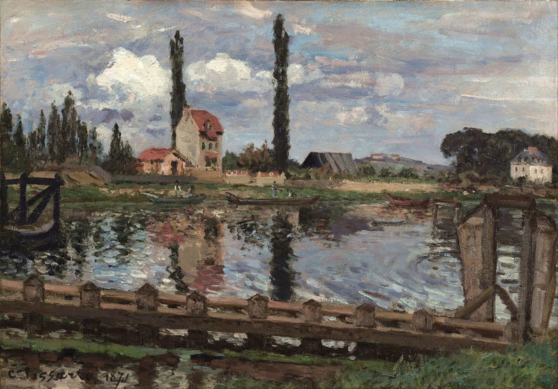 Seine Nehri Kenarında Port Marly - Camille Pissarro