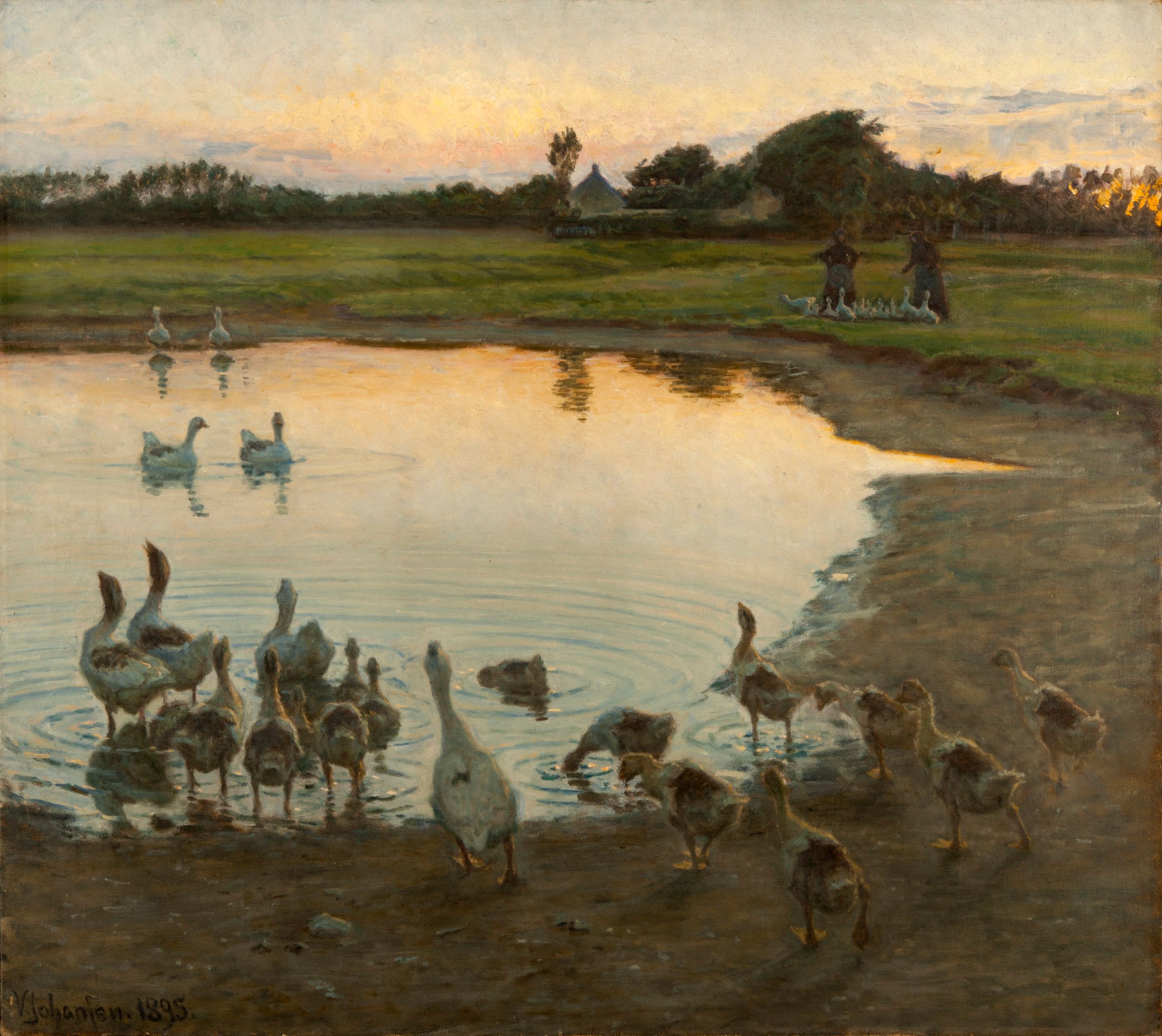 Au coucher du soleil - Viggo Johansen