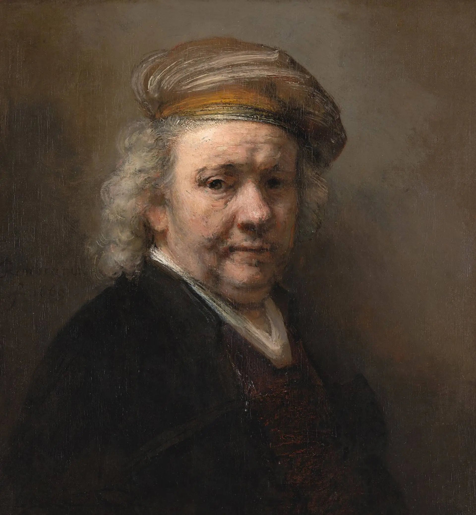 Reproduction du tableau « Autoportrait - Rembrandt » par Alpha Reproduction en peinture à l’huile
