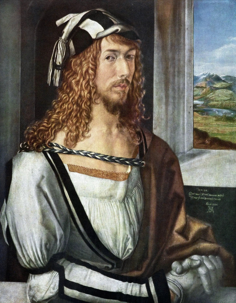 Elbiseli Kendini Çizmiş - Albrecht Dürer