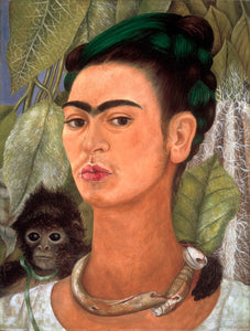 Maymunlu Otoportre - Frida Kahlo