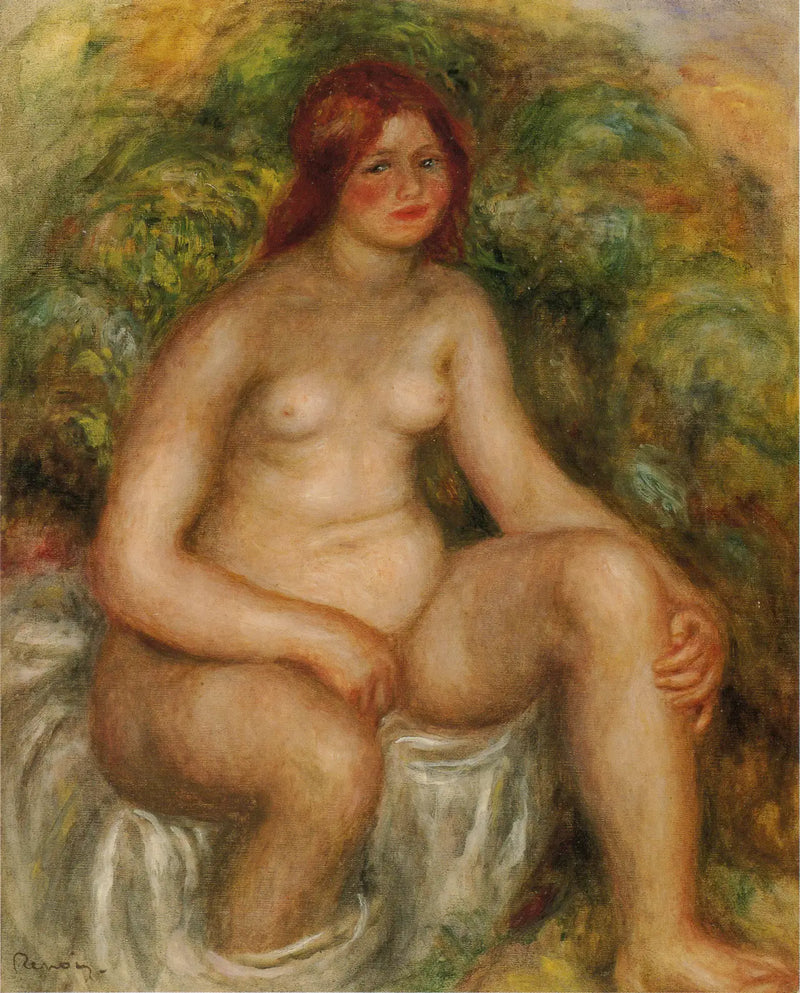 Oturan Yüzücü - Pierre-Auguste Renoir