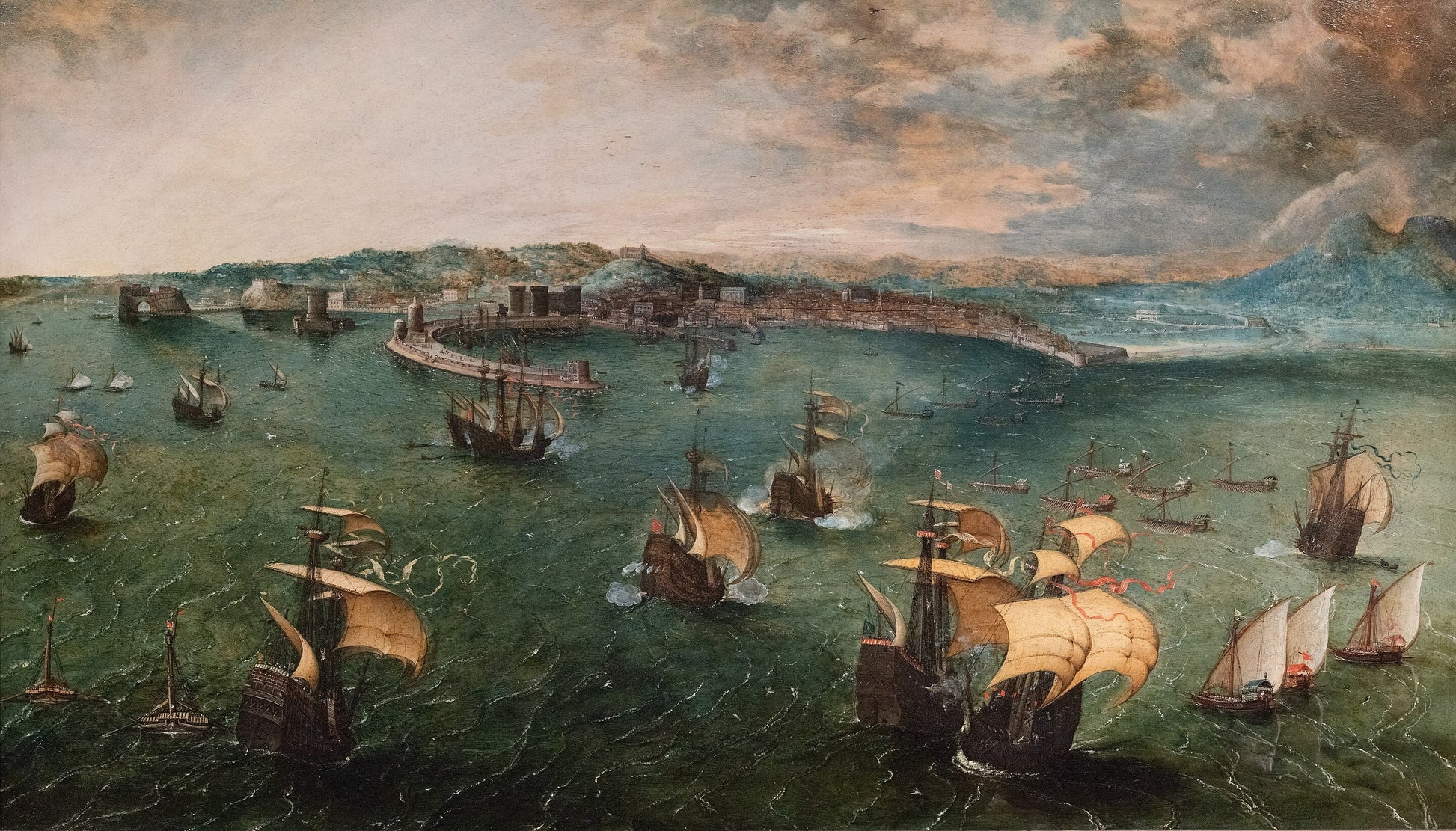 Napoli Körfezi'nde Deniz Savaşı - Pieter Brueghel the Elder