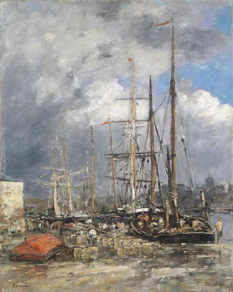 Fécamp'taki Balıkçı Botları - Eugène Boudin