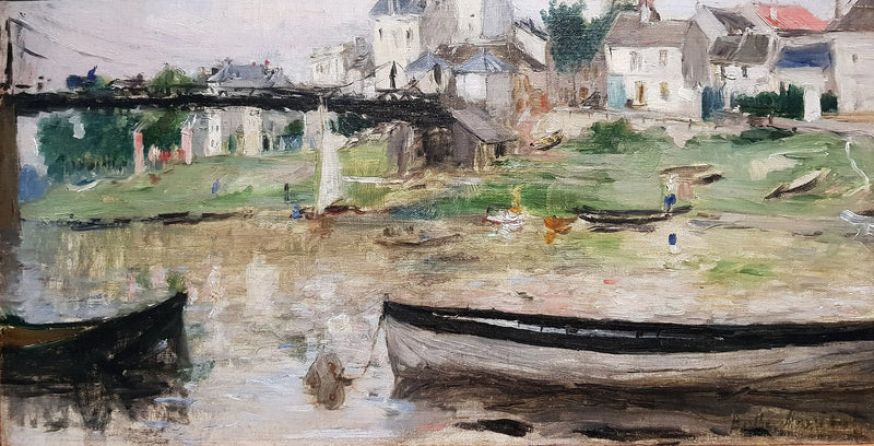Seine'deki Botlar - Berthe Morisot