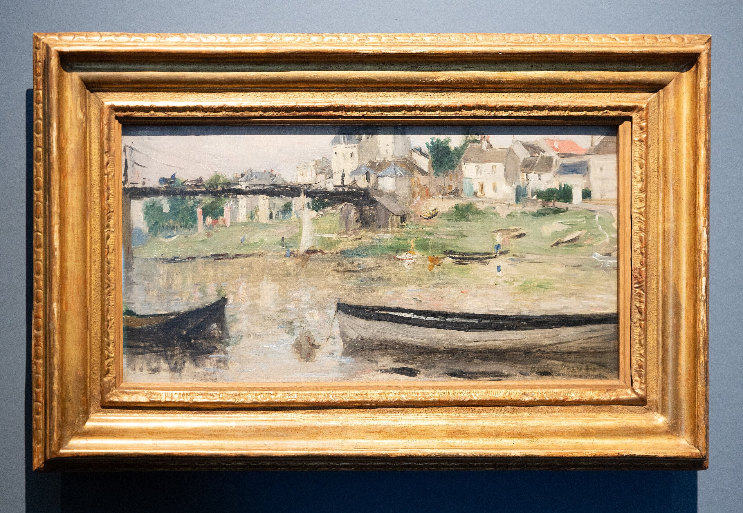 Seine'deki Botlar - Berthe Morisot