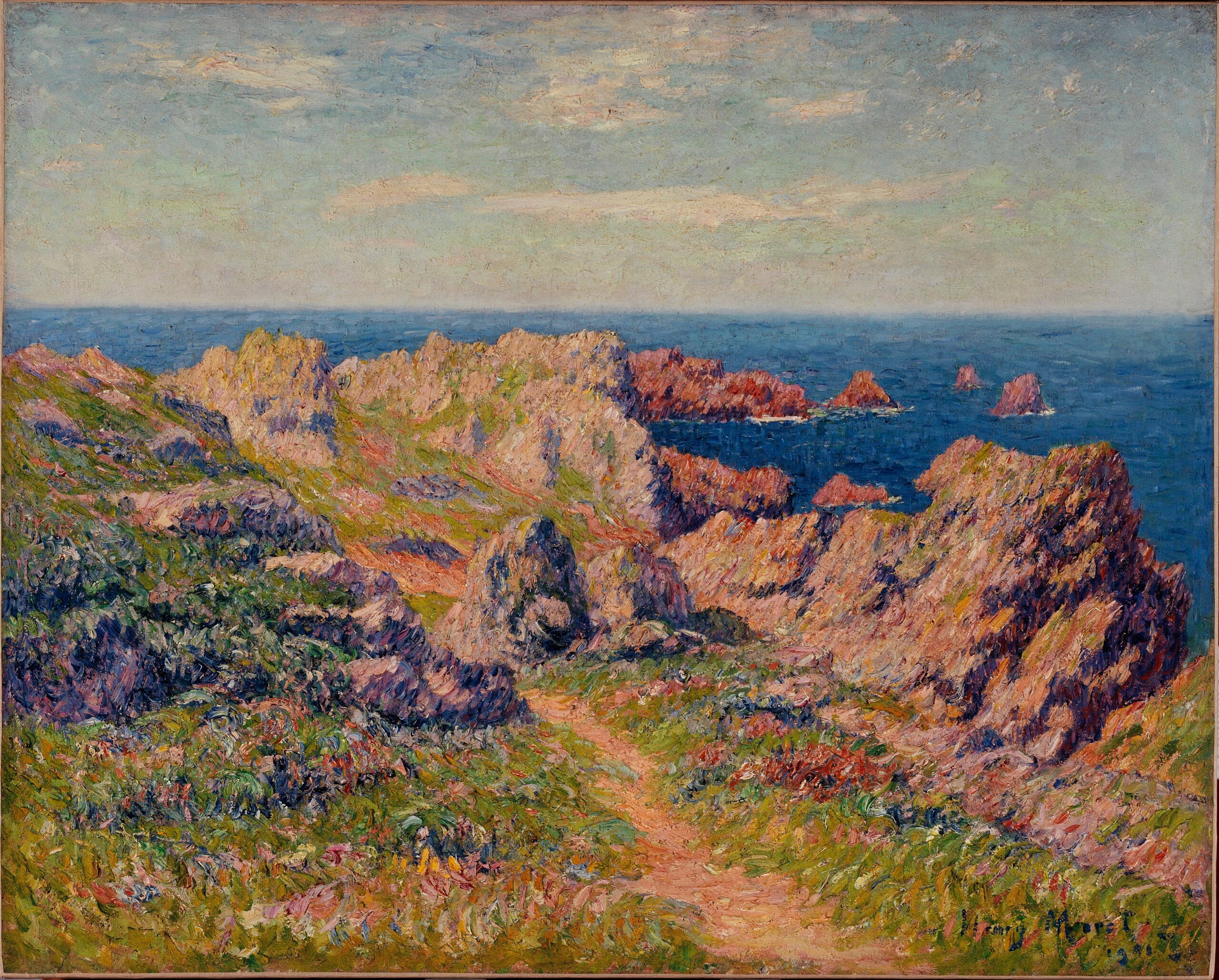 Beau temps à Pern (Île d'Ouessant) - Henry Moret