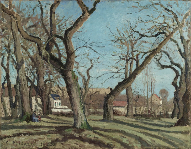 Louveciennes'deki Kestane Ağaçları - Camille Pissarro