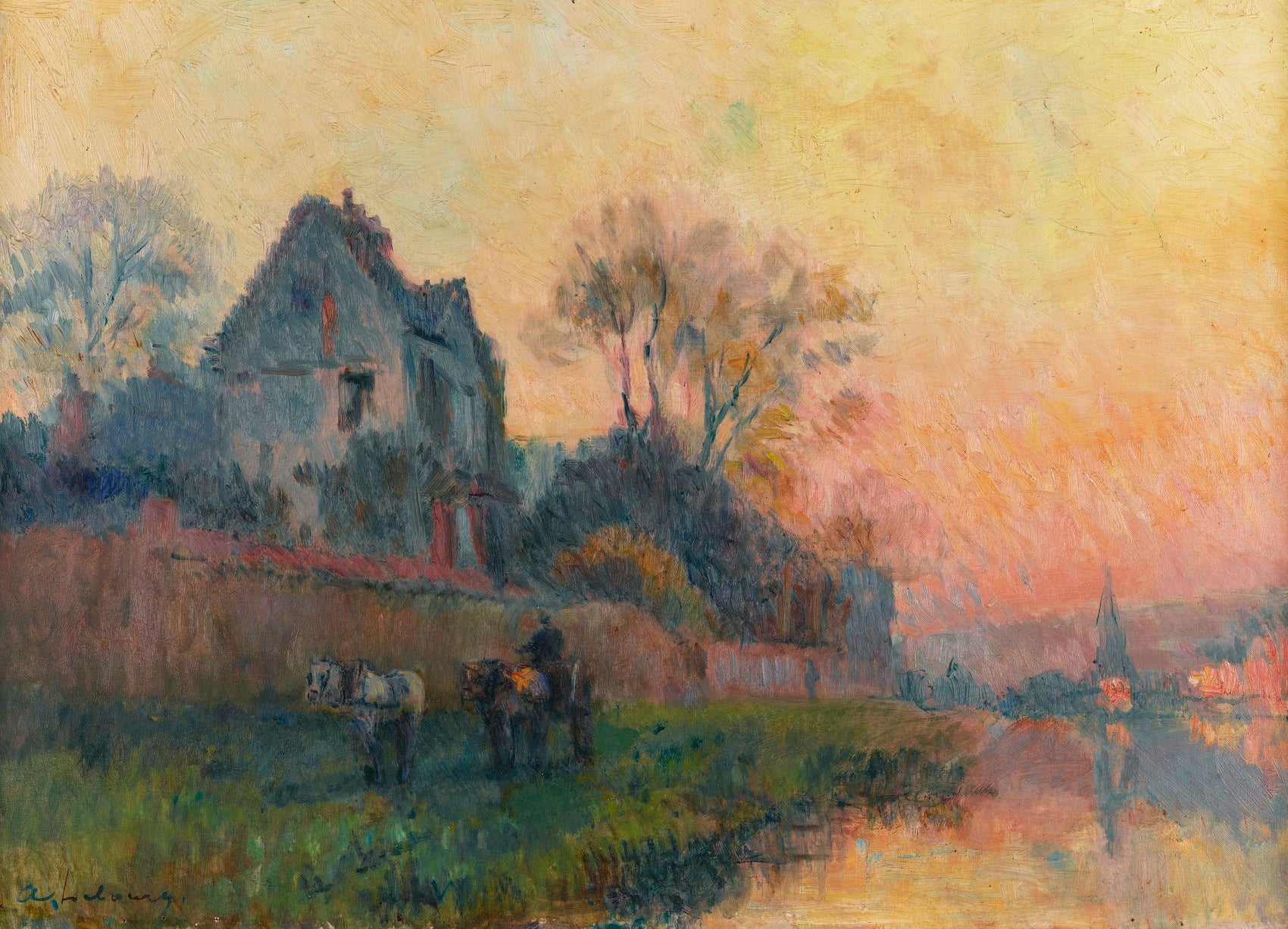 Bords de Seine à Chatou - Albert Lebourg
