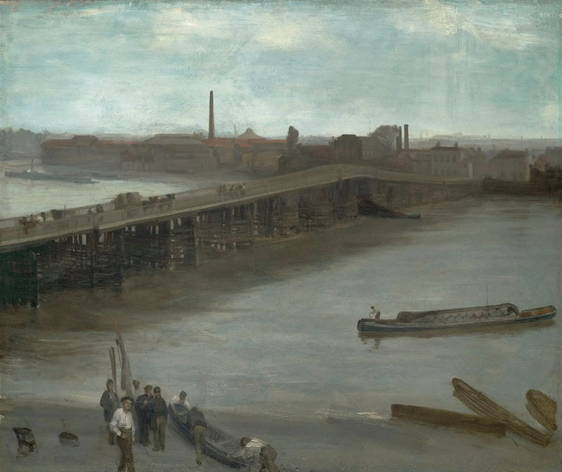 Kahverengi ve gümüş: Battersea'nin eski köprüsü - James Abbott McNeill Whistler