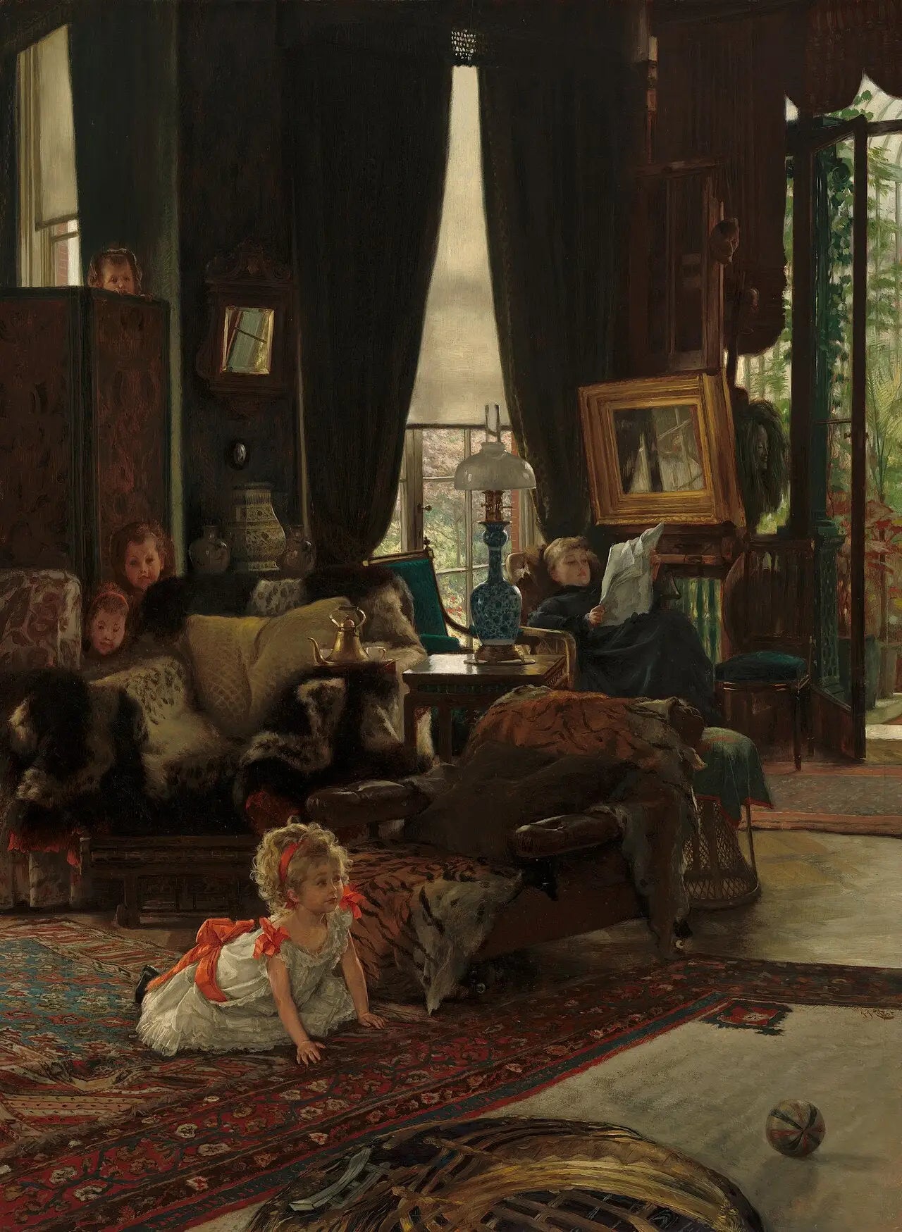 Cache-cache - James Tissot - Alpha Reproduction