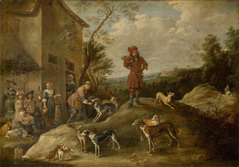 Dinlenme Halinde Avcılar - David Teniers le Jeune