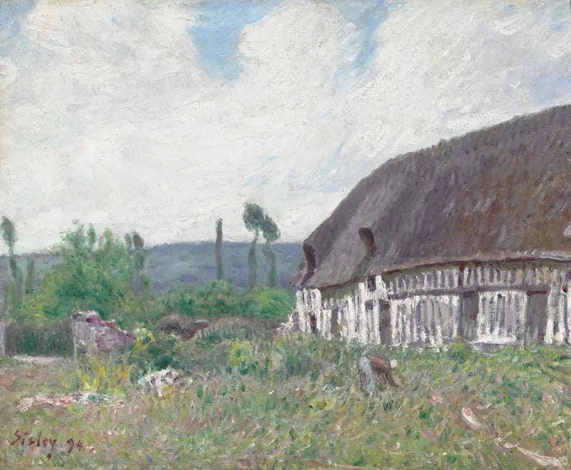 Normandiya'da Kulübe - Alfred Sisley