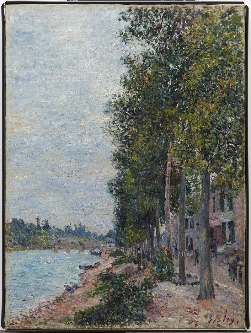 Seine Nehri Kenarında Saint-Mammès - Alfred Sisley