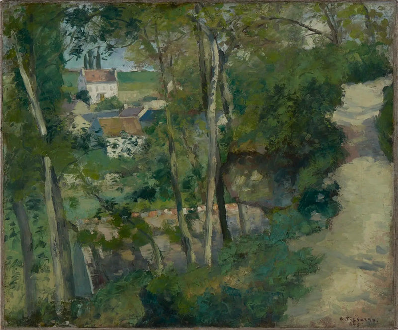 Yükselen yol, Côte-du-Jalet caddesi, Pontoise - Camille Pissarro