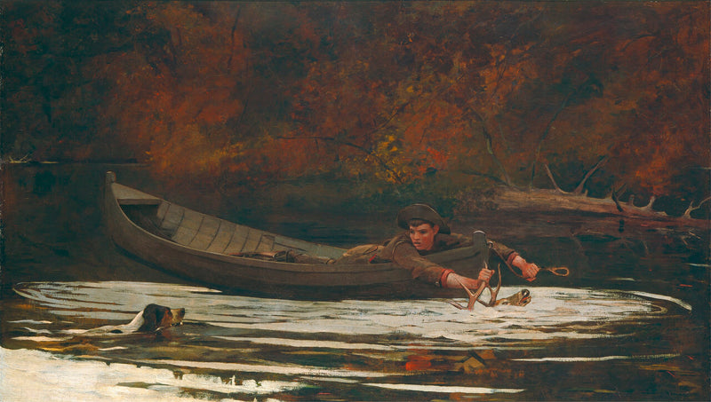 Chien et chasseur - Winslow Homer