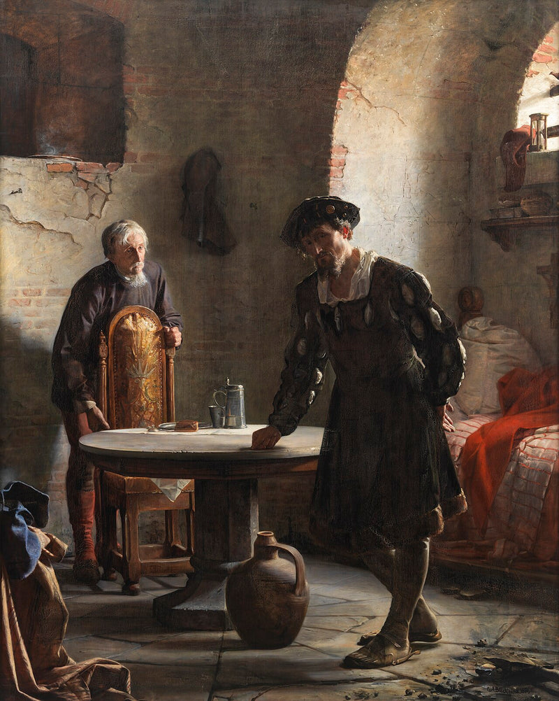 Sønderborg Kalesi'nde hapiste Christian II - Carl Heinrich Bloch