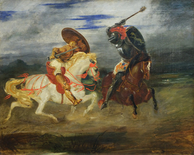 Savaşçıların Çiftlikteki Mücadelesi - Eugène Delacroix