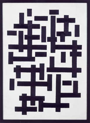 Composition XII en noir et blanc - Theo van Doesburg