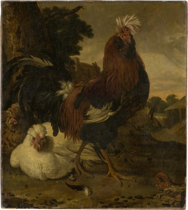 Hücrede Horoz - Melchior de Hondecoeter