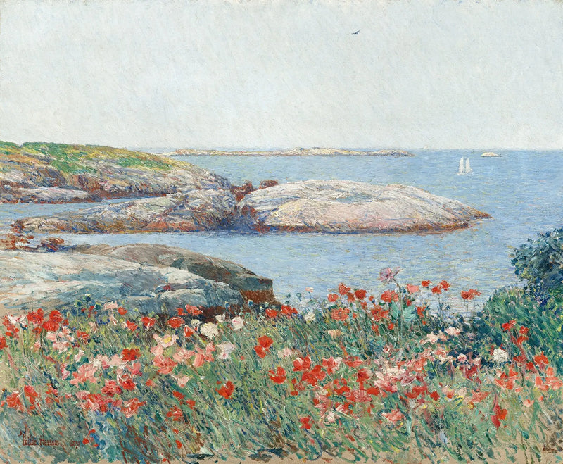 Kırmızı Papatyalar, Shoals Adaları - Childe Hassam