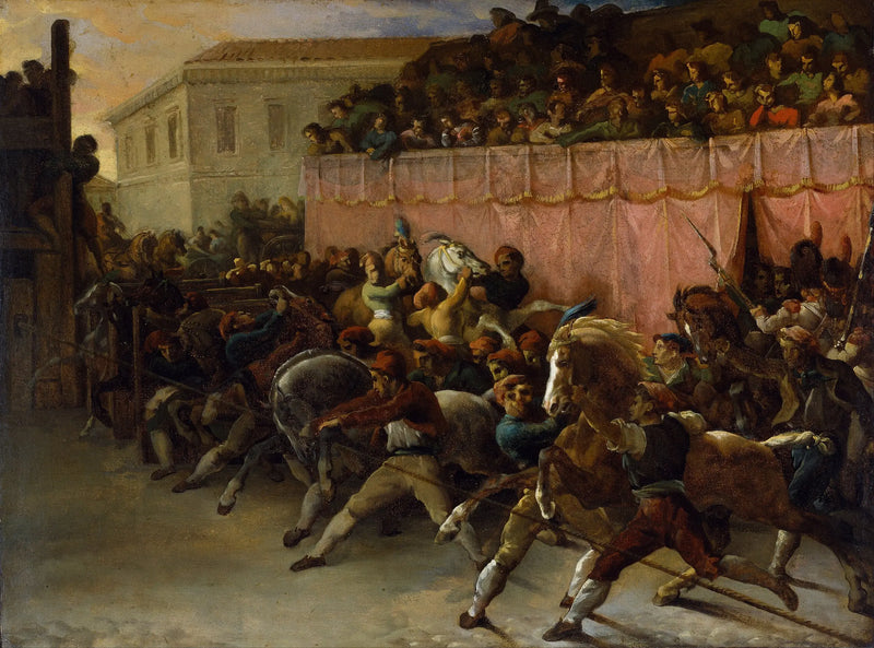 Roma'da Serbest At Yarışı - Théodore Géricault