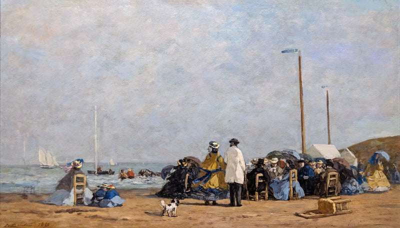 Plajda Crinolinler - Eugène Boudin